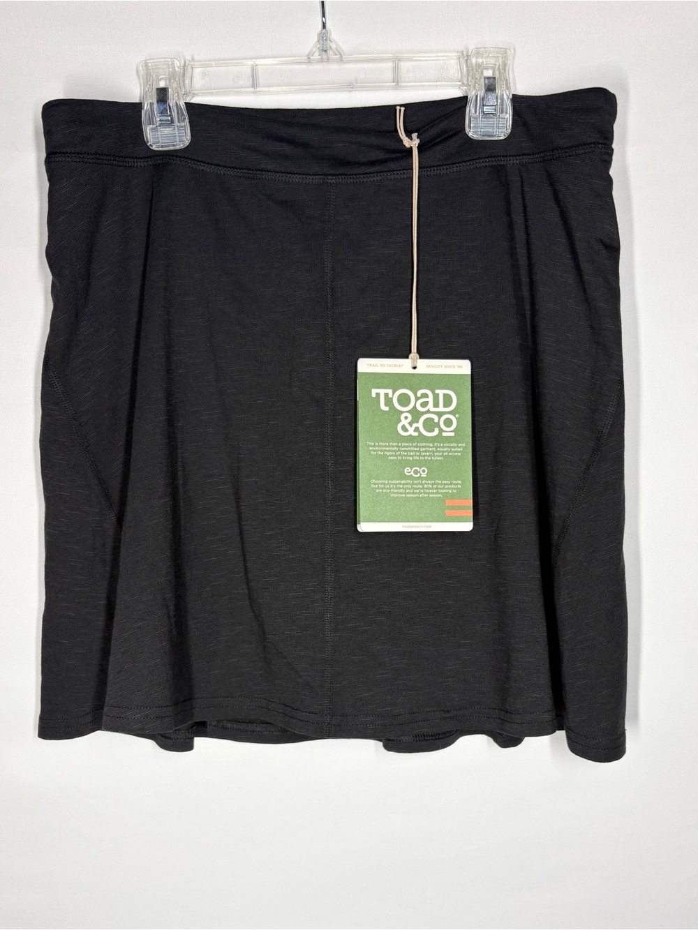 NWT Toad&Co Seleena Skort Skirt in Black. Large